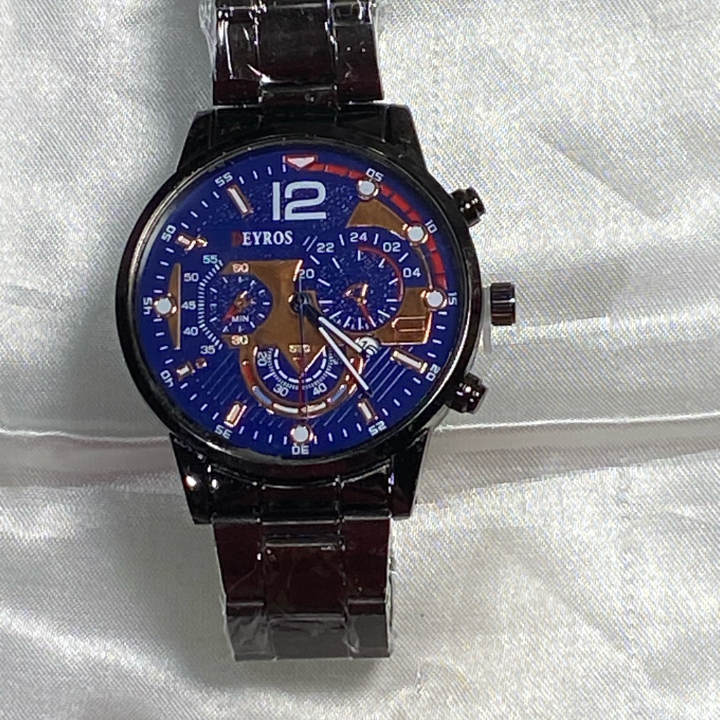 Eyros Blue Dial Chronograph Watch